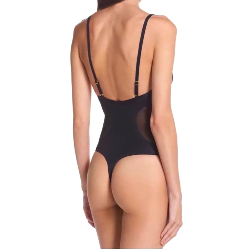 Sam Edelman Bonded Bodysuit Women Color Black Size L - Picture 2 of 8